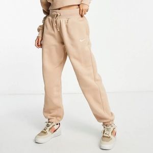 LIKE NEW Nike High Waisted Oversized Tan Sweats